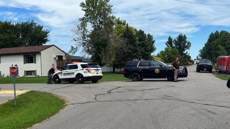 Mapleton, ND - August 1, 2022. Scene of officer-involved shooting.