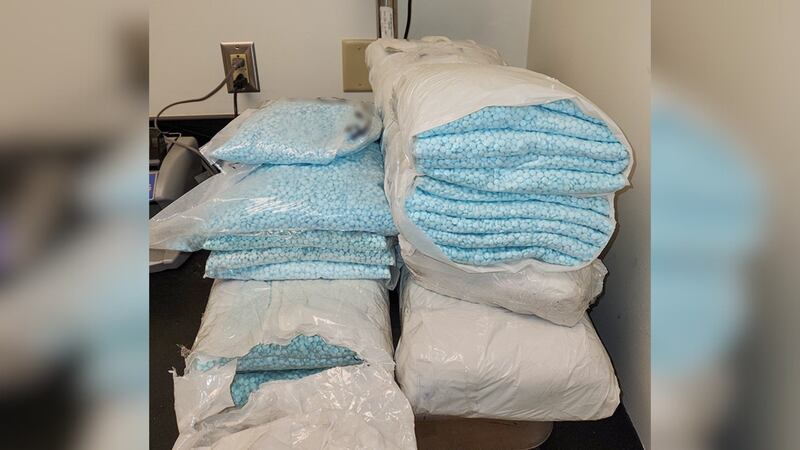 Arizona authorities say they found nearly 230 pounds of fentanyl inside a car during a traffic...