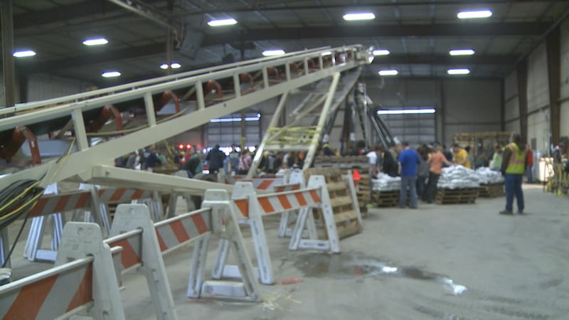 Filling sandbags in Cass County, ND.