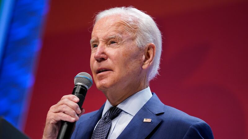 FILE - President Joe Biden speaks during the White House Conference on Hunger, Nutrition, and...